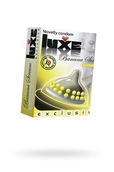 Презервативы Luxe, exclusive, «Кричащий банан», 18 см, 5,2 см, 1 шт.