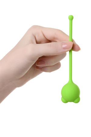 Вагинальный шарик TOYFA A-Toys TIGO, силикон, зеленый, 12,4 см Ø 2,7 см