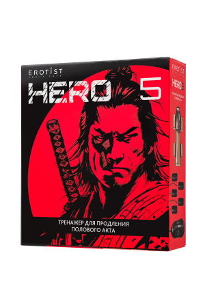 Многофункциональный тренажер для мужчин Erotist Hero 5, ТРЕ, черный, 10,5 см